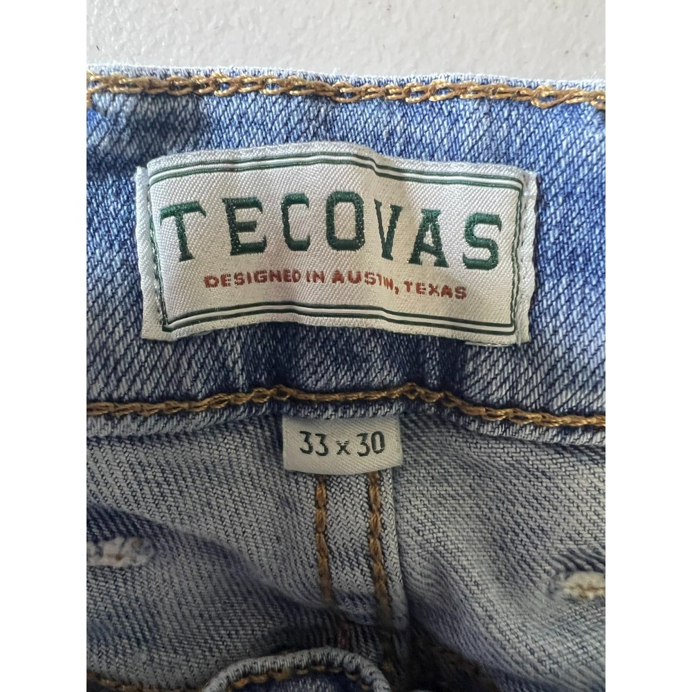 Tecovas 33x30 - Measures 32x29 - Mens Slim Medium Blue Jean Denim Pants - Picture 4 of 16